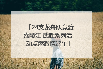 24支龙舟队竞渡嘉陵江 武胜系列活动点燃激情端午