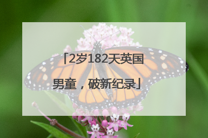2岁182天英国男童，破新纪录