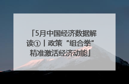 5月中国经济数据解读①丨政策“组合拳”精准激活经济动能