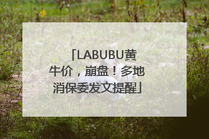 LABUBU黄牛价，崩盘！多地消保委发文提醒